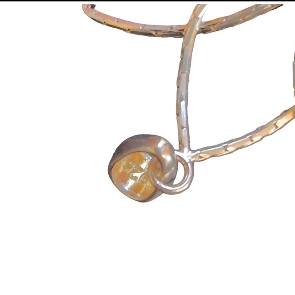 Milor Gold Flower Pendant with Turquoise Center - Picture 5 of 10